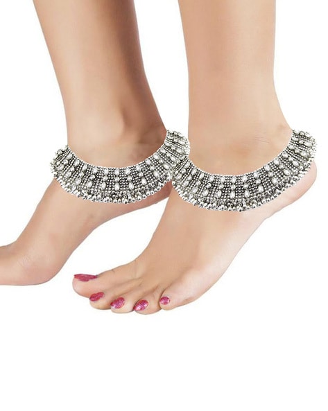 Broad on sale silver anklets