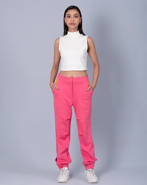 Buy Brown Track Pants for Women by MUVAZO Online