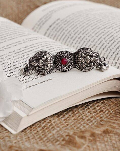 Veni Adjustable Oxidized Silver-Plated Ring