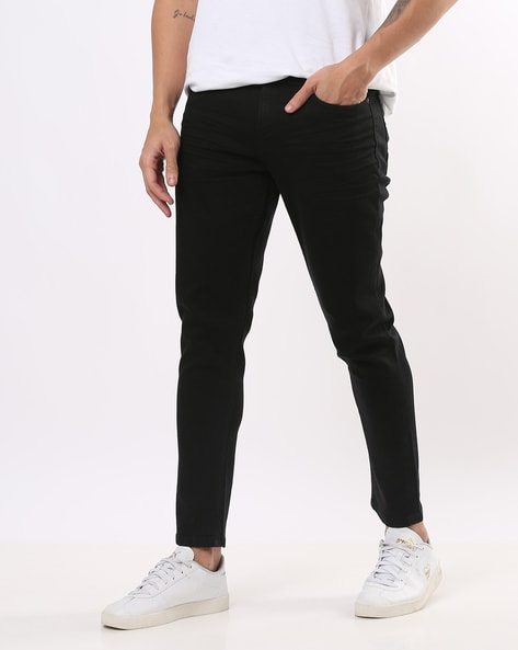 Mens tapered cropped on sale jeans