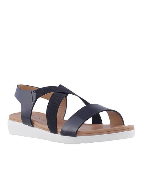 Criss-Cross Strappy Slingback Sandals