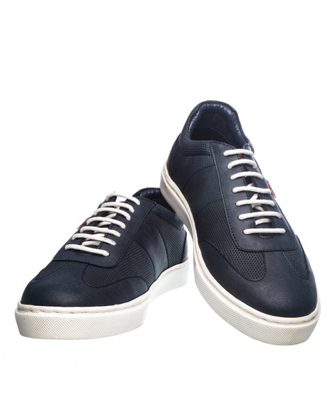 Khadims Lace-Up Sneakers with Round-Toe