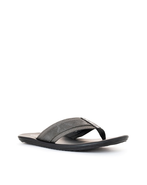 Khadims Logo Print T-Strap Flip Flops