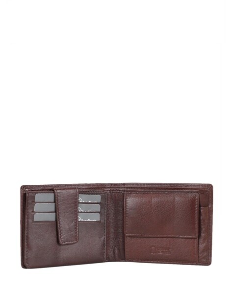 Khadim Men Maroon Leather Wallet