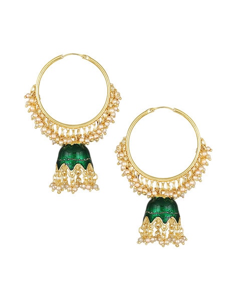 Beautiful Silver Plated Jingling Chand bali Earring for Women and Girl –  Digital Dress Room