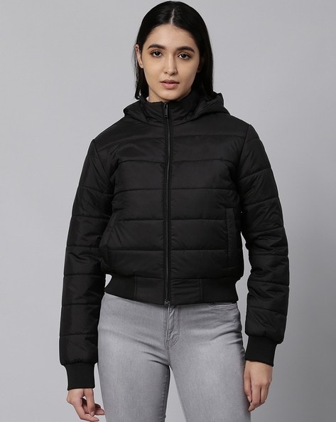 Girlfriend Collective | Long Puffer Jacket - Black | The Sports Edit
