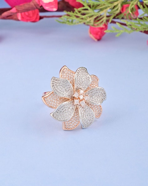 Kavyas Kreation Floral Ring