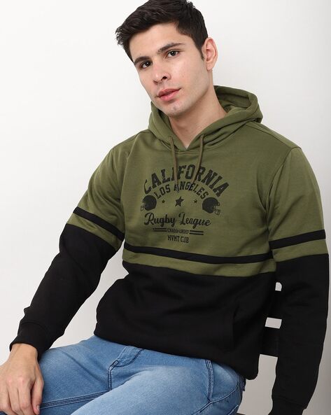 Winter Wear Olive Green Zipper Hoodie Sweatshirt For Men at Rs 1499, Mumbai