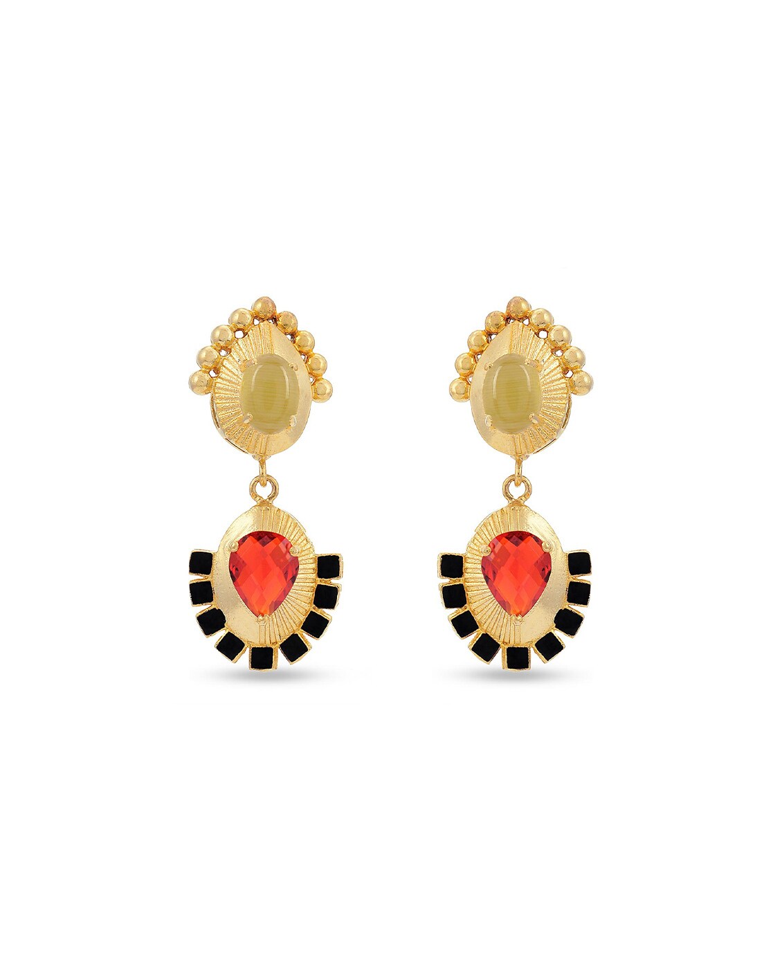 Beaded Earrings | Red Hawktail – Mother Sierra