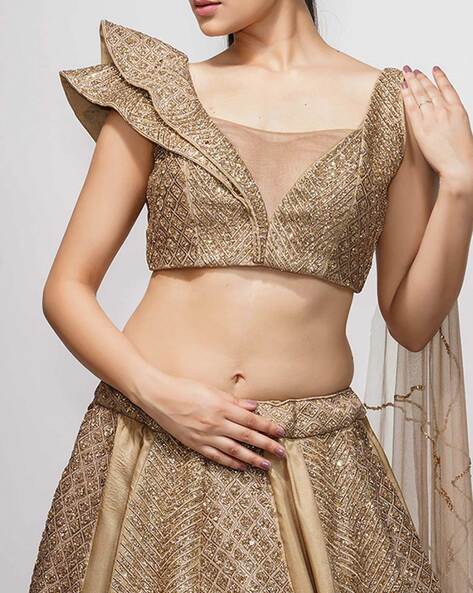 Gold shop skirt lehenga