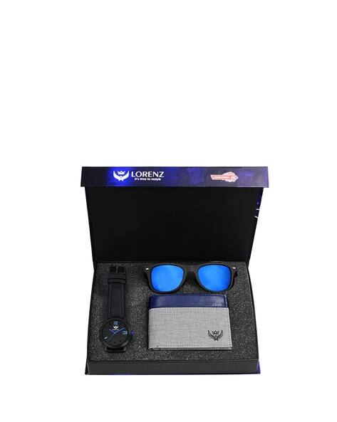 LORENZ Water-Resistant Analogue Watch with Wallet & Sunglasses