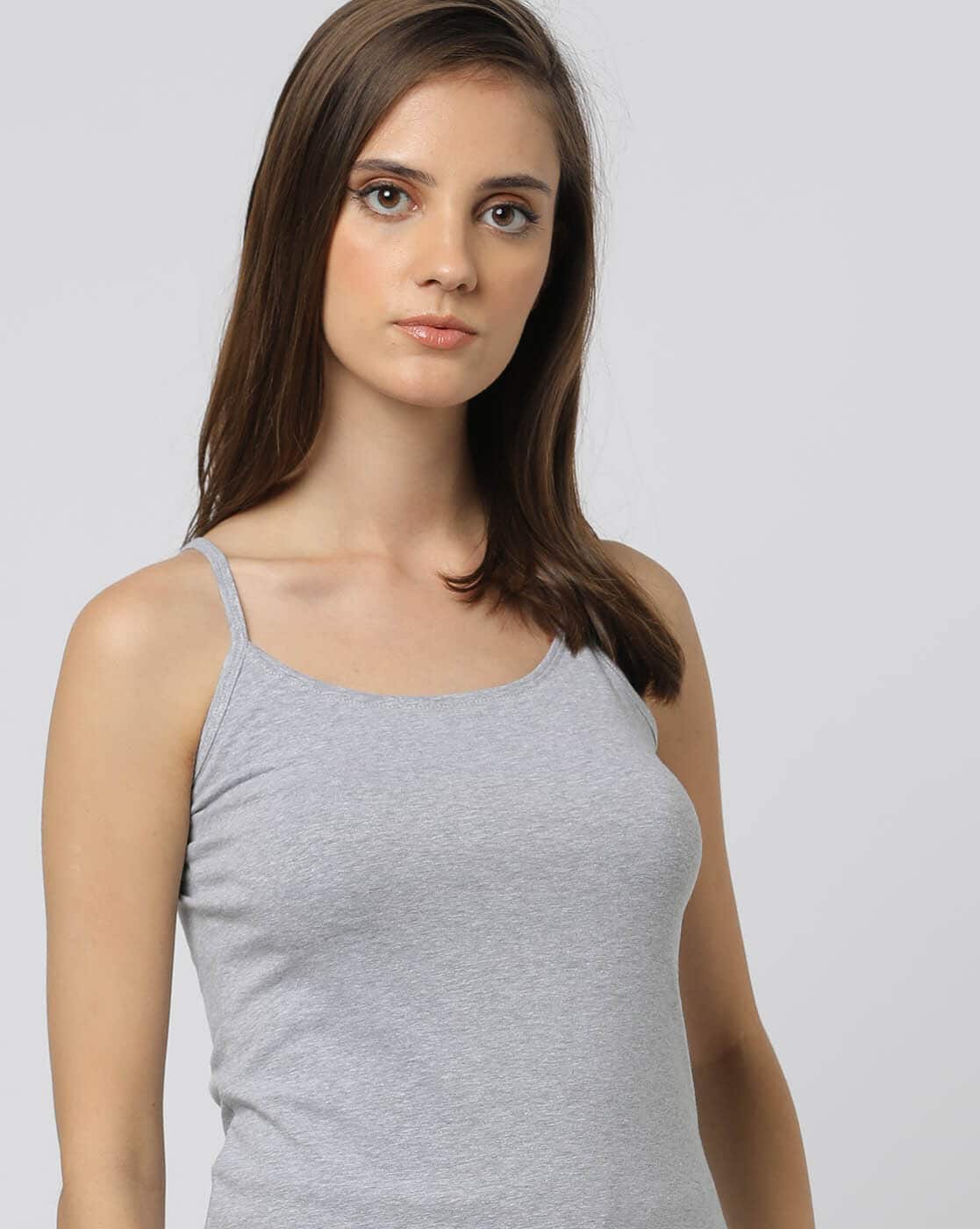 Buy Teamspirit Heathered Camisole with Adjus Online | Ajio.com