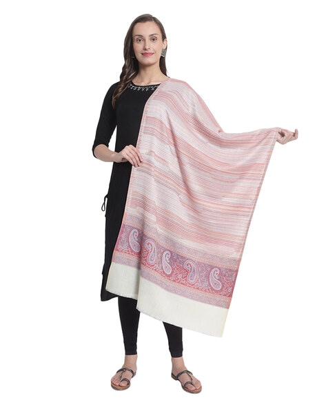 Striped Woolen Shawl Price in India