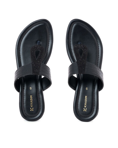 Khadims flat sandals online for ladies