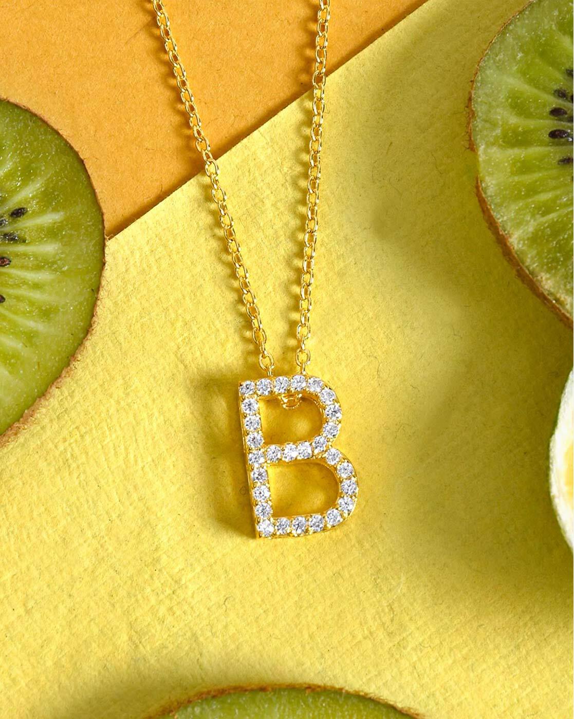 LCLMHJ Bubble Letter Necklace Dainty Balloon Initial Necklace for Womens  Mens Iced Out Cubic Zirconia Letter A-Z Pendant Necklace (letter B) - Yahoo  Shopping