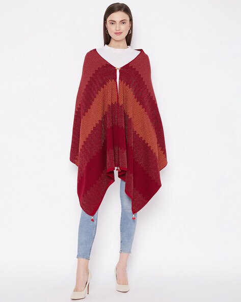 Colourblock Knitted Shawl Price in India