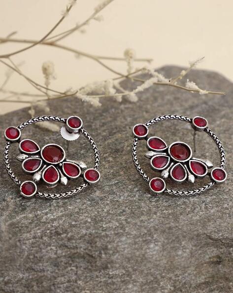 Buy silver earrings online | no jewelry