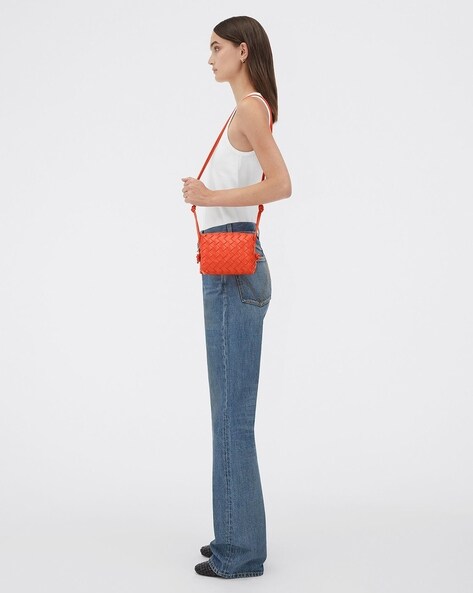Bottega Veneta Women's Loop Mini Intrecciato Leather Cross-body Bag
