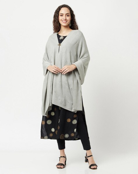 Wool Knitted Shawl Price in India