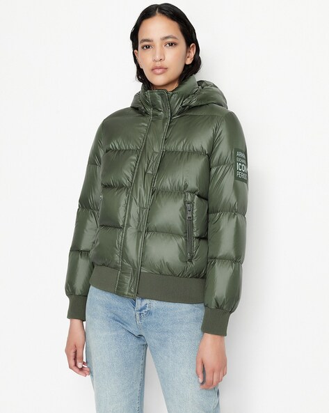 Buy Olive Green Jackets Coats for Women by ARMANI EXCHANGE