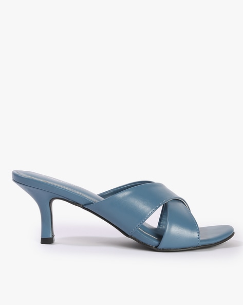 Blue best sale strappy shoes