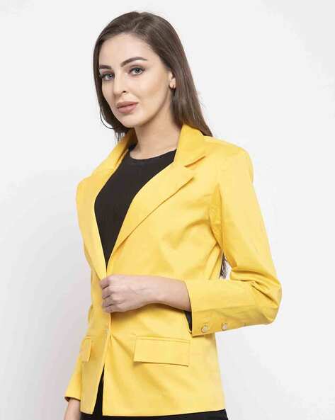 Mustard hotsell blazer womens