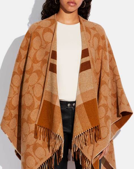 Coach poncho outlet coat