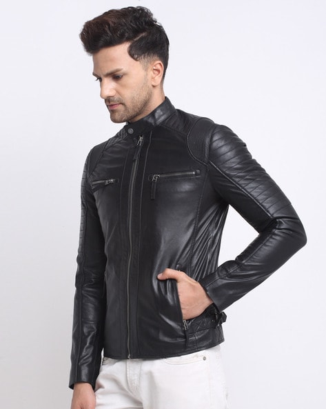 Buy Black Jackets & Coats for Men by TEAKWOOD LEATHERS Online