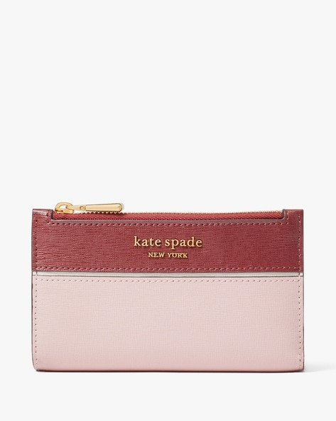 Kate Spade New York Pink Leather Wristlet Wallet Clutch Pouch Sleek Travel  Party | eBay