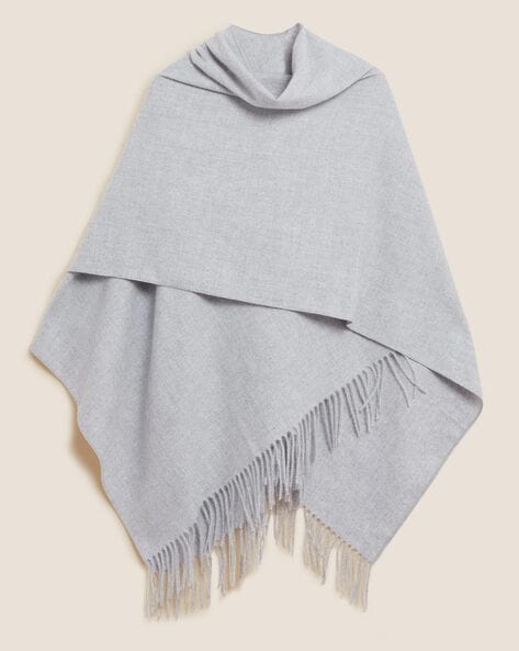 Wrap Poncho with Fringes Price in India