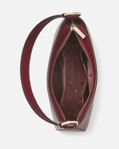 Kate Spade Perry Leather Crossbody (Black): Handbags