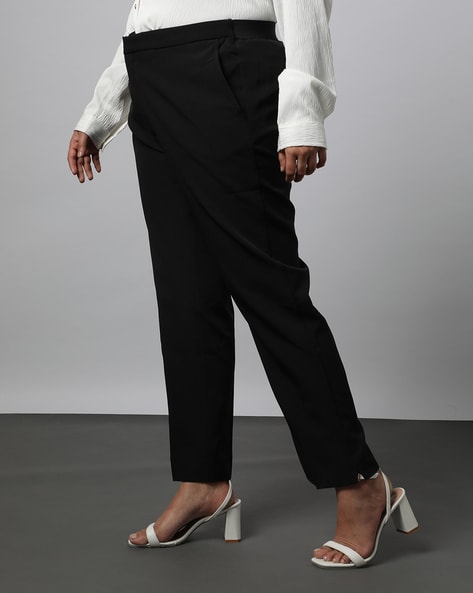Women's High Waist Tapered Tailored Suit Trousers | Boohoo UK
