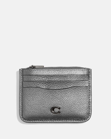 Buy Coach Zip Card Case Silver Color Women AJIO LUXE