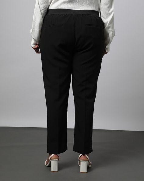 Threadbare Trousers and Pants  Buy Threadbare Black Paperbag Waist Belted Tapered  Trousers Online  Nykaa Fashion
