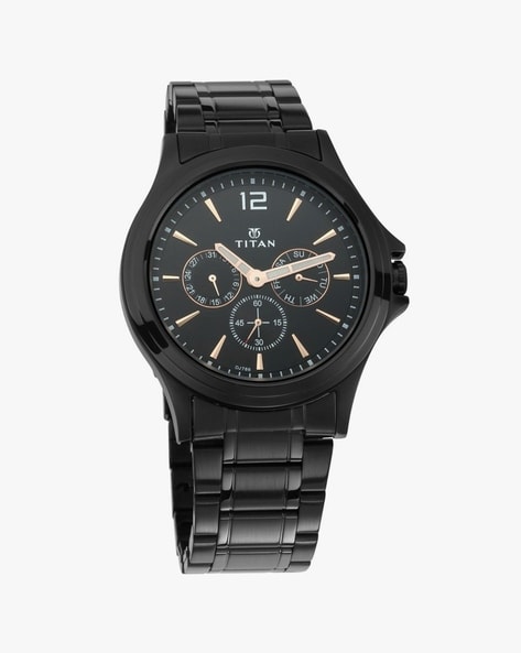 Titan black 2024 watch price