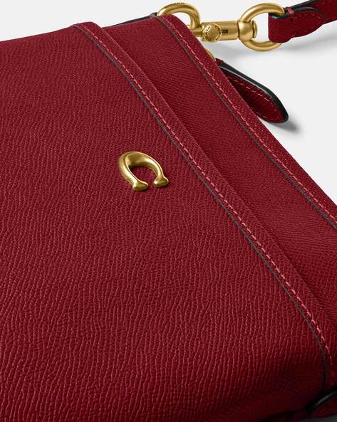 Coach Katy Signature Coated Canvas Leather Dome Satchel Crossbody Handbag  Purse