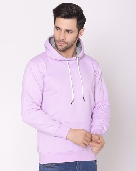 Lavender color cheap hoodie