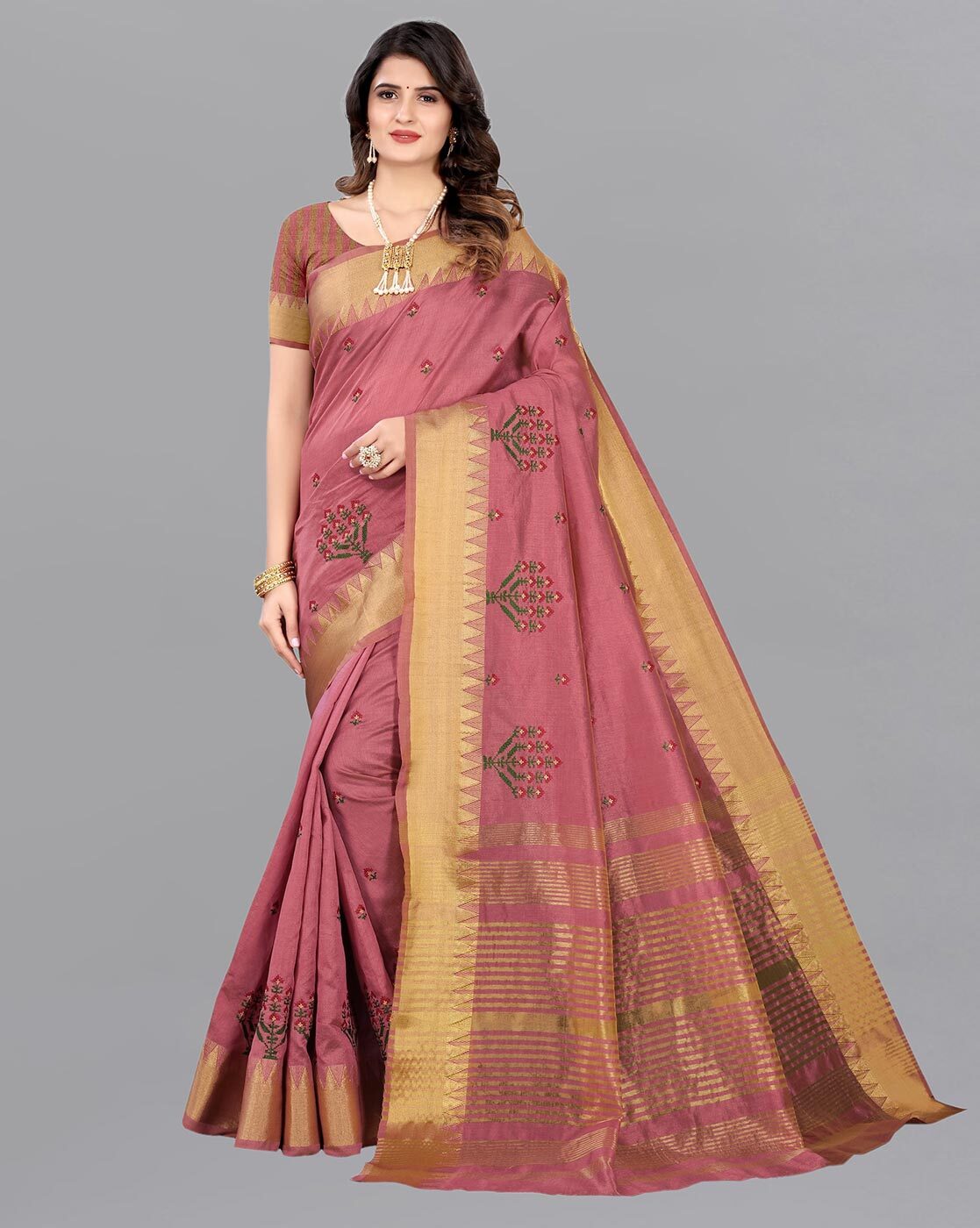 Buy Blue Sarees for Women by MF Online | Ajio.com