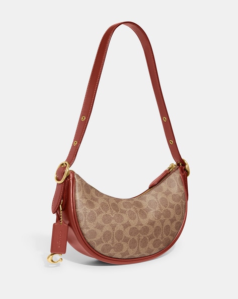 COACH Luna Hobo Shoulder Bag in Brown