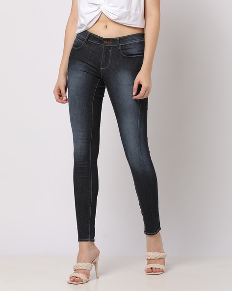 Wrangler Mid-Wash Skinny Fit Jeans