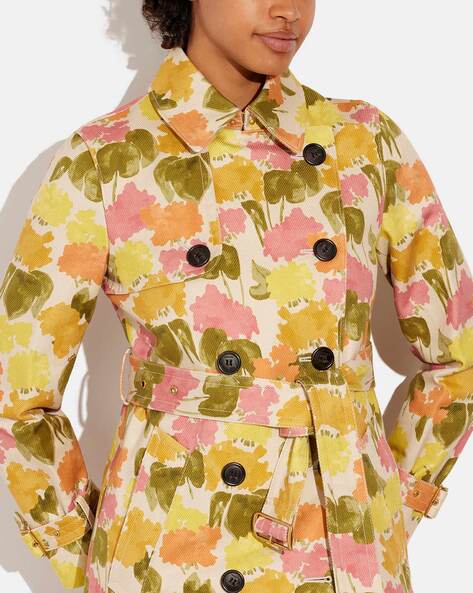 Coach floral jacket hotsell