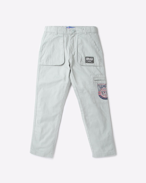Grey Palma Face-patch cargo trousers | Acne Studios | MATCHES UK