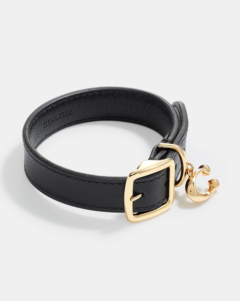 coach leather bracelet womens