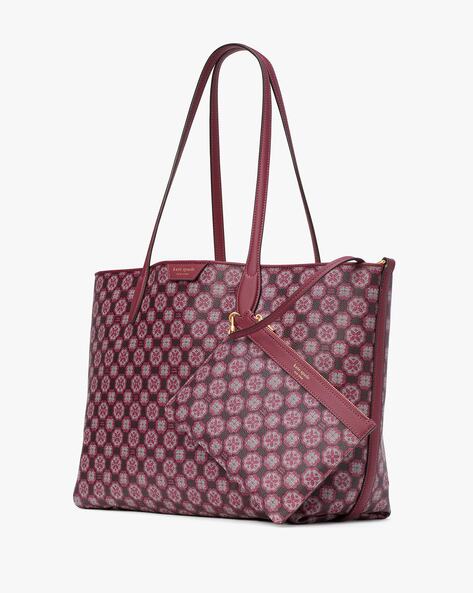 Louis Vuitton Flower Monogram Canvas Tote Shoulder Bag