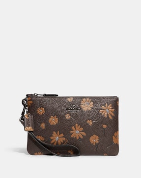 Small Wristlet With Floral Print