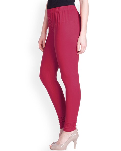 Buy Red & Pink Leggings for Women by Bitterlime Online