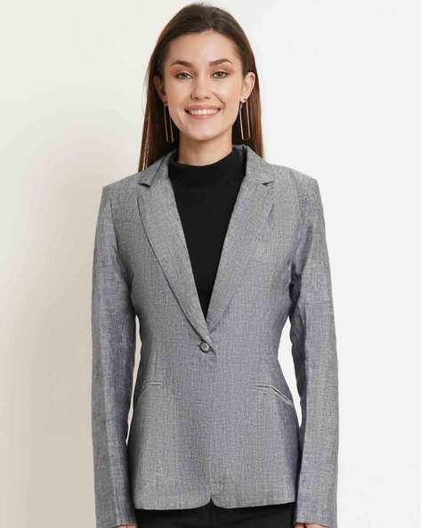petticoat Binnenshuis Nebu Buy Grey Blazers & Waistcoats for Women by PURPLE STATE Online | Ajio.com