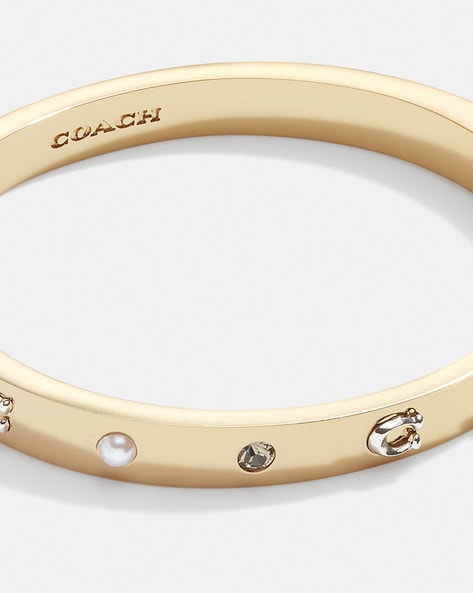 COACH Signature C Hinged Bangle Bracelet | Dillard's