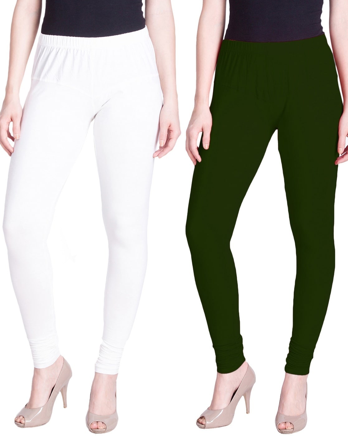 Buy Lux Lyra Ankle Length Legging L09 Off White Free Size Online at Low  Prices in India at Bigdeals24x7.com