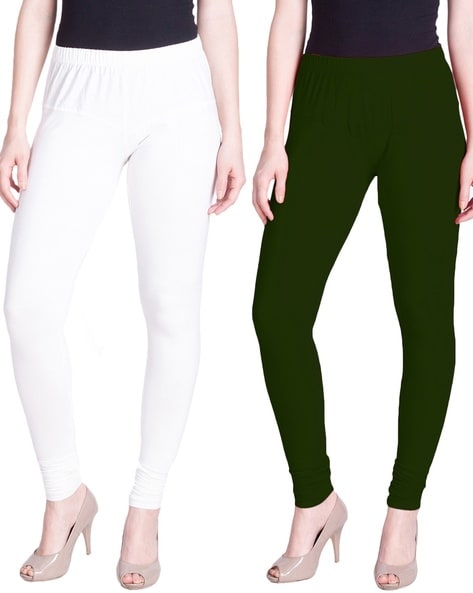 Buy LUX LYRA Women's Cotton Ankle Length Leggings Black and Beige - Pack of  2 Online In India At Discounted Prices